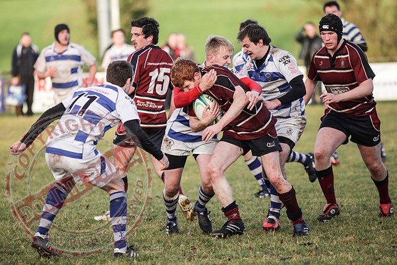 Enniskillen 1st XV (17) V Dungannon 2nd XV (5) Quarter Final of Rugby Junior Cup