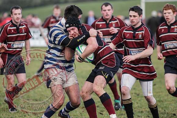 Enniskillen 1st XV (17) V Dungannon 2nd XV (5) Quarter Final of Rugby Junior Cup