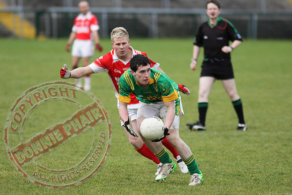 Irvinestown (1-12) V Belnaleck (1-7) in Division 3 GAA League Final in Brewster Park.