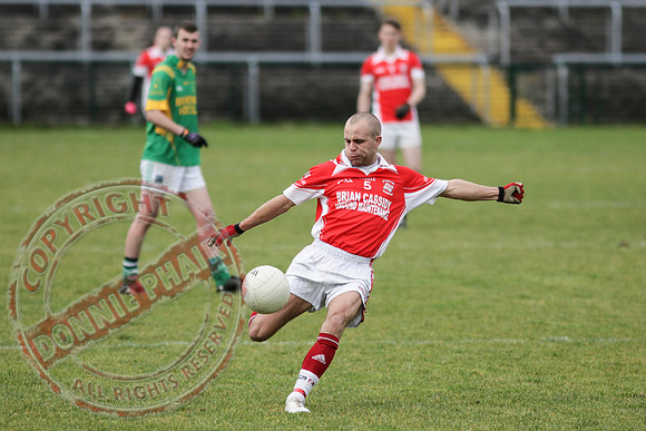 Irvinestown (1-12) V Belnaleck (1-7) in Division 3 GAA League Final in Brewster Park.