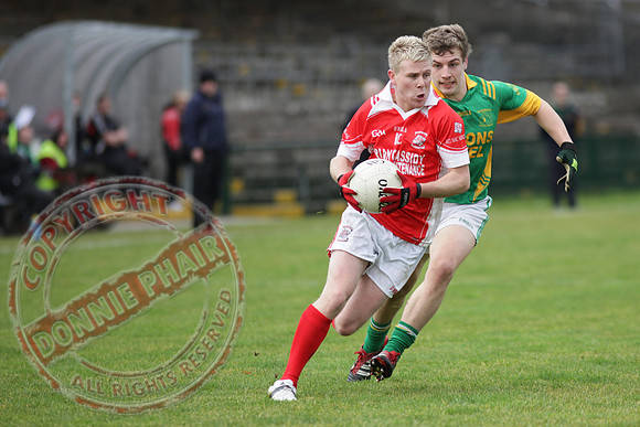 Irvinestown (1-12) V Belnaleck (1-7) in Division 3 GAA League Final in Brewster Park.