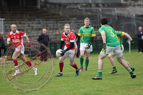 Irvinestown (1-12) V Belnaleck (1-7) in Division 3 GAA League Final in Brewster Park.