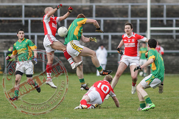 Irvinestown (1-12) V Belnaleck (1-7) in Division 3 GAA League Final in Brewster Park.
