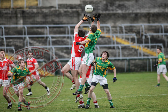 Irvinestown (1-12) V Belnaleck (1-7) in Division 3 GAA League Final in Brewster Park.