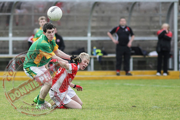 Irvinestown (1-12) V Belnaleck (1-7) in Division 3 GAA League Final in Brewster Park.