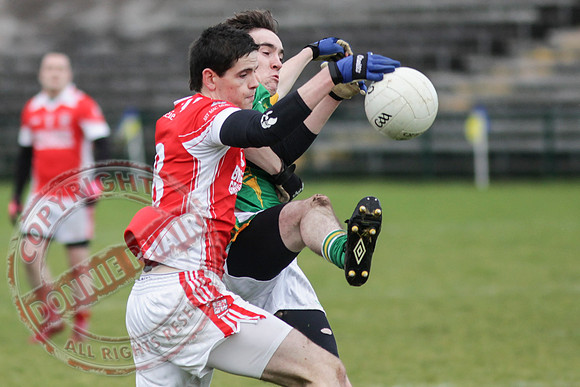 Irvinestown (1-12) V Belnaleck (1-7) in Division 3 GAA League Final in Brewster Park.