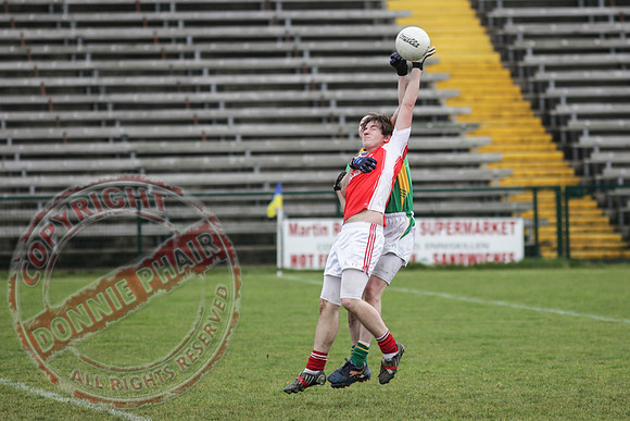 Irvinestown (1-12) V Belnaleck (1-7) in Division 3 GAA League Final in Brewster Park.