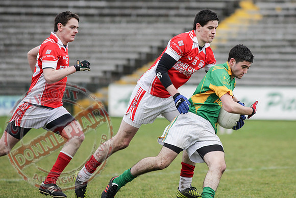 Irvinestown (1-12) V Belnaleck (1-7) in Division 3 GAA League Final in Brewster Park.