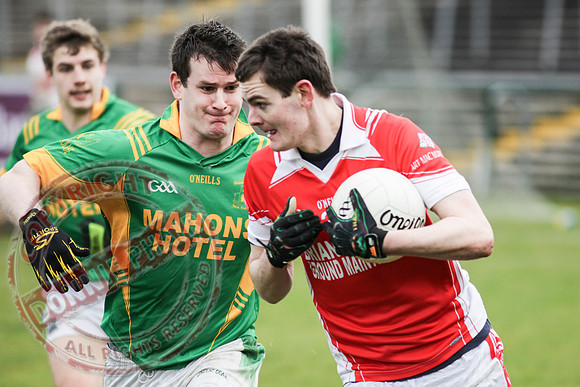 Irvinestown (1-12) V Belnaleck (1-7) in Division 3 GAA League Final in Brewster Park.