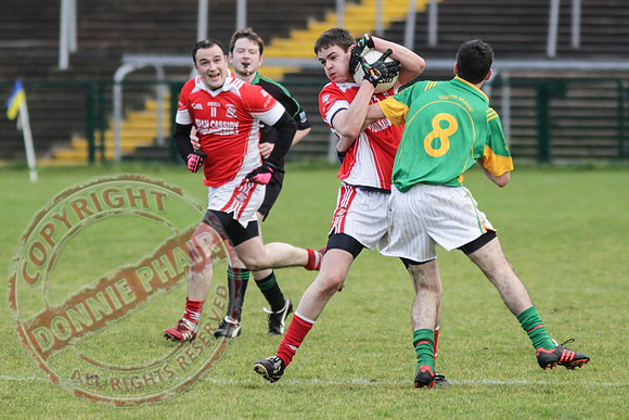 Irvinestown (1-12) V Belnaleck (1-7) in Division 3 GAA League Final in Brewster Park.