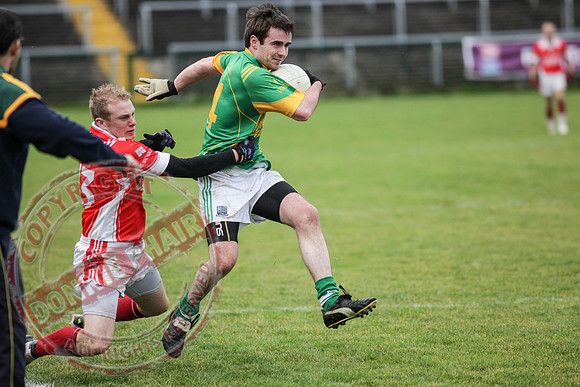 Irvinestown (1-12) V Belnaleck (1-7) in Division 3 GAA League Final in Brewster Park.