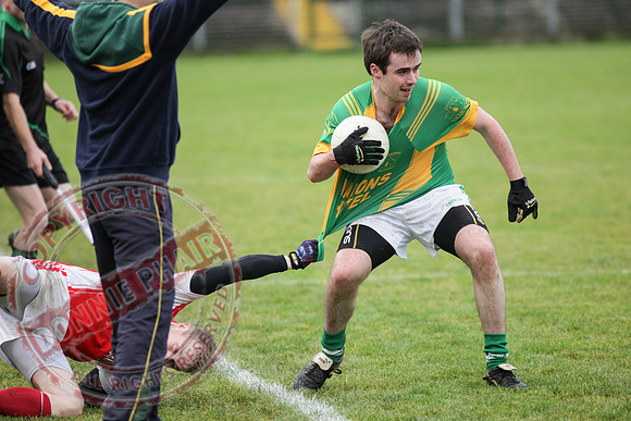 Irvinestown (1-12) V Belnaleck (1-7) in Division 3 GAA League Final in Brewster Park.
