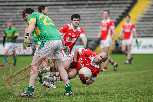 Irvinestown (1-12) V Belnaleck (1-7) in Division 3 GAA League Final in Brewster Park.