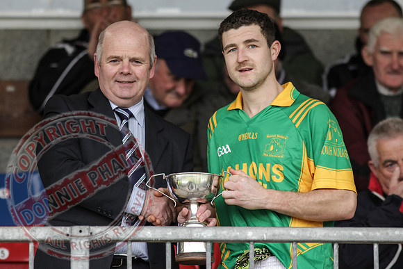 Irvinestown (1-12) V Belnaleck (1-7) in Division 3 GAA League Final in Brewster Park.