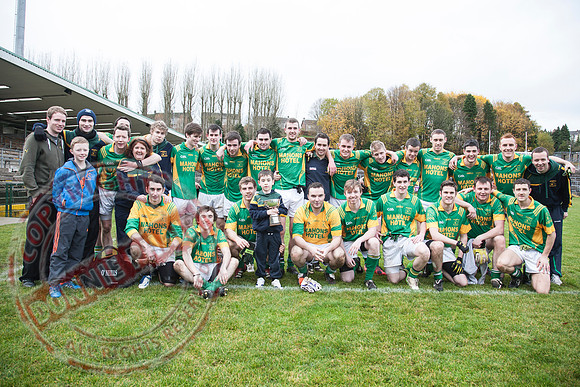 Irvinestown (1-12) V Belnaleck (1-7) in Division 3 GAA League Final in Brewster Park.