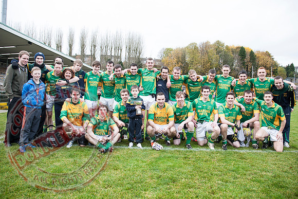 Irvinestown (1-12) V Belnaleck (1-7) in Division 3 GAA League Final in Brewster Park.