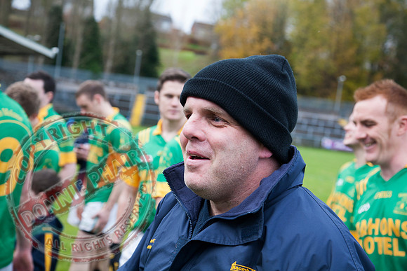 Irvinestown (1-12) V Belnaleck (1-7) in Division 3 GAA League Final in Brewster Park.