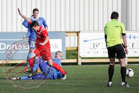 Ballinamallard Reserves (4) V Portadown Reserves (1) in League Football.