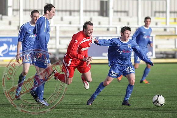 Ballinamallard Reserves (4) V Portadown Reserves (1) in League Football.