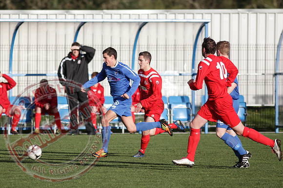 Ballinamallard Reserves (4) V Portadown Reserves (1) in League Football.