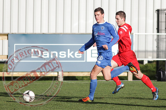 Ballinamallard Reserves (4) V Portadown Reserves (1) in League Football.