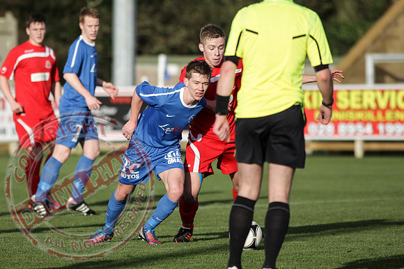 Ballinamallard Reserves (4) V Portadown Reserves (1) in League Football.