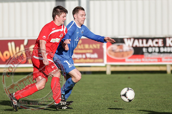 Ballinamallard Reserves (4) V Portadown Reserves (1) in League Football.