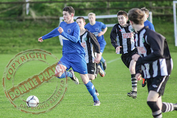 Ballinamallard Youth (2) V Newington YC (1) in U18 League Football.