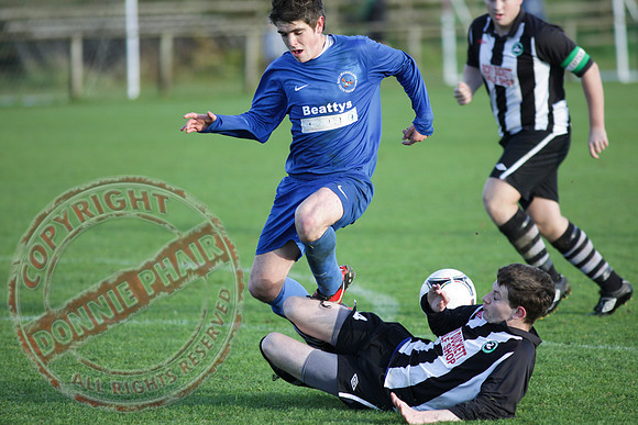 Ballinamallard Youth (2) V Newington YC (1) in U18 League Football.