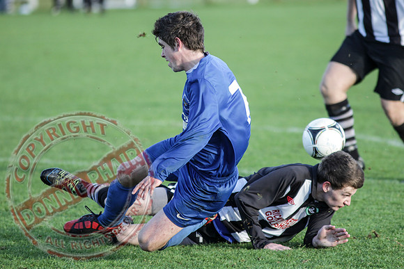 Ballinamallard Youth (2) V Newington YC (1) in U18 League Football.