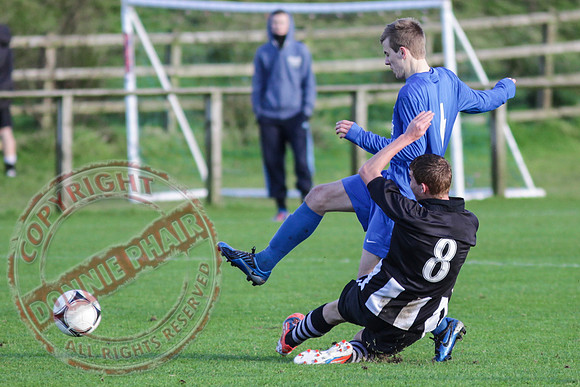 Ballinamallard Youth (2) V Newington YC (1) in U18 League Football.