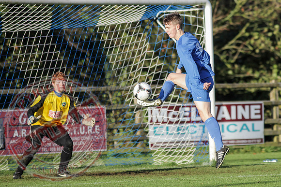Ballinamallard Youth (2) V Newington YC (1) in U18 League Football.