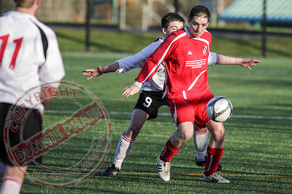 Irvinestown Wanderers (2) V Enniskillen Rangers (3) in League Football.