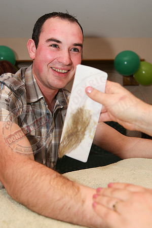 Charity Waxing in aid of Macmillan Cancer Support in The Corner House.