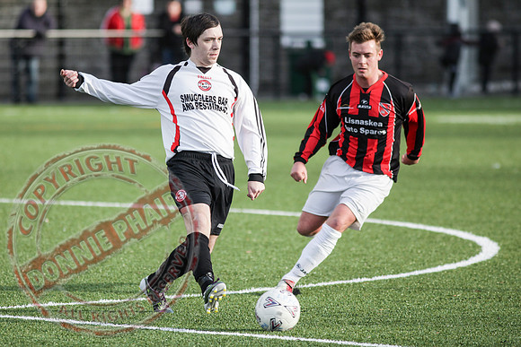 Lisnaskea Rovers (8) V Glebe United (0) in Irish Junior Cup.