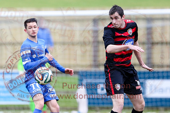 Ballinamallard United (2) V Coleraine (1) in IFA Premier League.