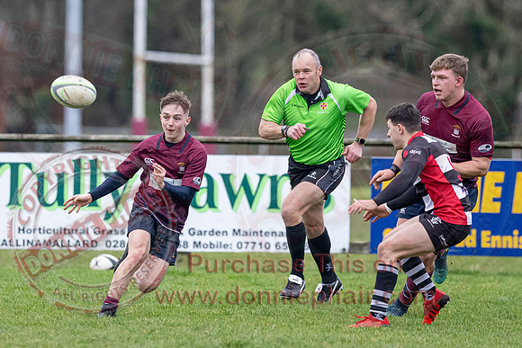 Enniskillen 1st XV (21) V Cooke 1st VX (12) in Ulster Rugby Championship Division One-6