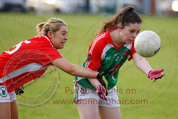 Lisnaskea (4-12) V Newtownbutler (4-6) in Ladies Intermediate GAA Football Championship Semi-Final.