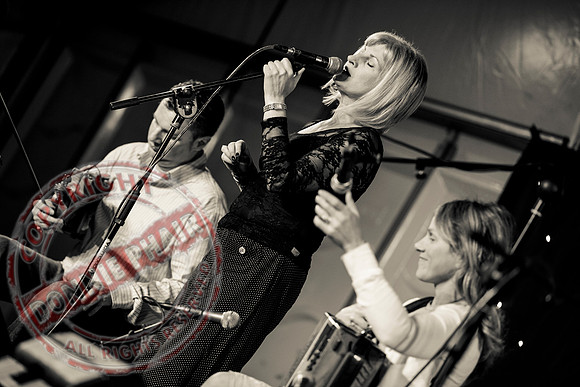 Sharon Shannon and Eleanor Shanley at the Newtownbutler Festival.