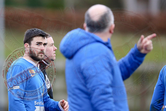 Ballinamallard United (0) V Glentoran (3) in IFA Premiership.