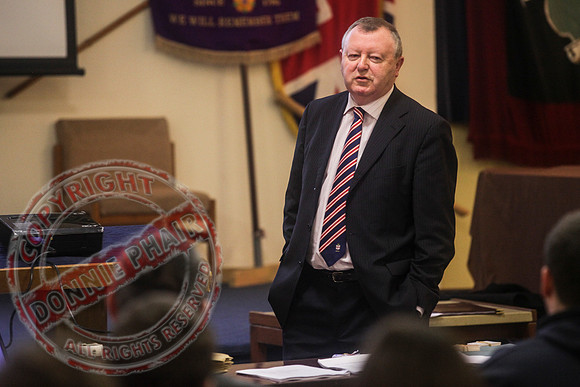Youth Leadership Meeting in the District Orange Lodge, Enniskillen.