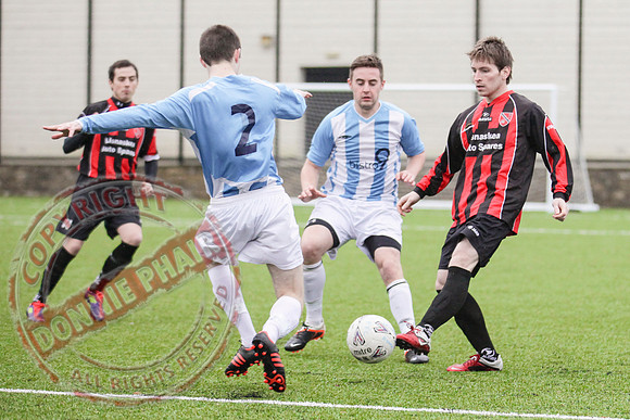 Lisnaskea Rovers (2) V Ardmore (1) in Irish Junior Cup.