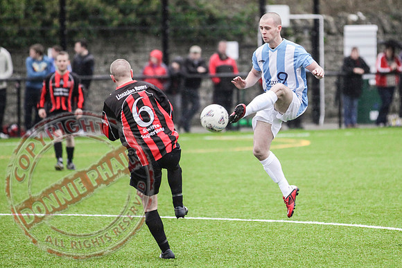 Lisnaskea Rovers (2) V Ardmore (1) in Irish Junior Cup.
