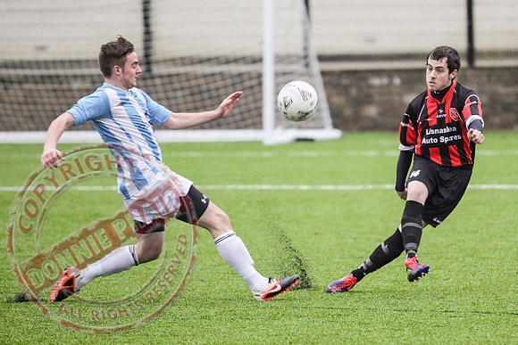 Lisnaskea Rovers (2) V Ardmore (1) in Irish Junior Cup.