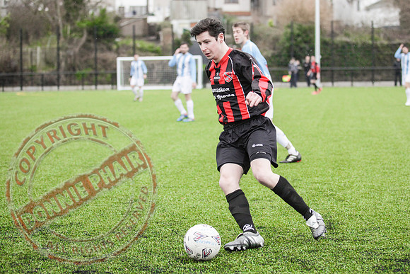 Lisnaskea Rovers (2) V Ardmore (1) in Irish Junior Cup.