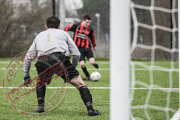 Lisnaskea Rovers (2) V Ardmore (1) in Irish Junior Cup.