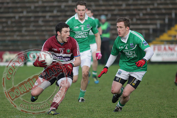 Fermanagh (2-15) V St. Mary's (1-5) in Dr. McKenna Cup.  Senior Men GAA Football.