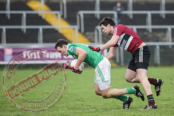 Fermanagh (2-15) V St. Mary's (1-5) in Dr. McKenna Cup.  Senior Men GAA Football.