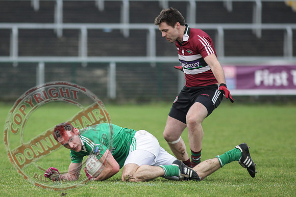 Fermanagh (2-15) V St. Mary's (1-5) in Dr. McKenna Cup.  Senior Men GAA Football.