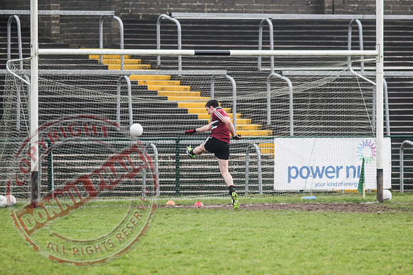 Fermanagh (2-15) V St. Mary's (1-5) in Dr. McKenna Cup.  Senior Men GAA Football.